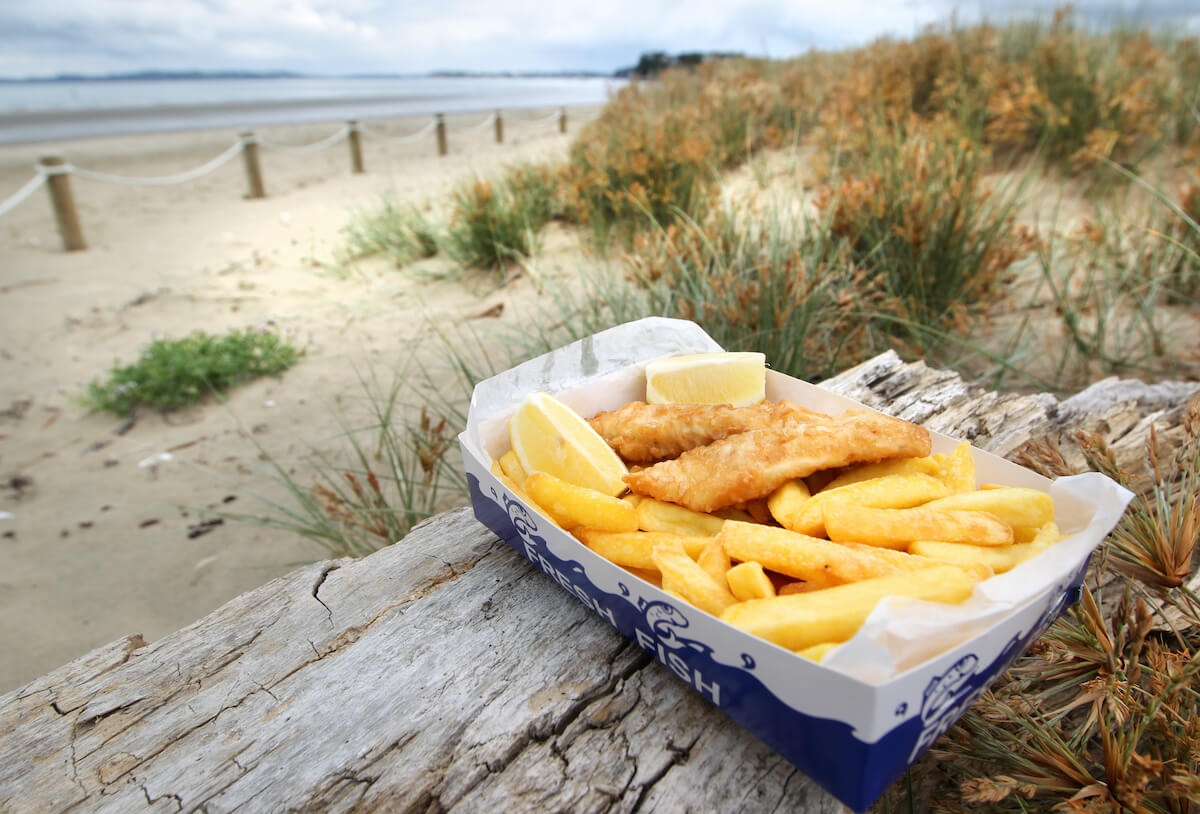 Fish and Chips at the beach
