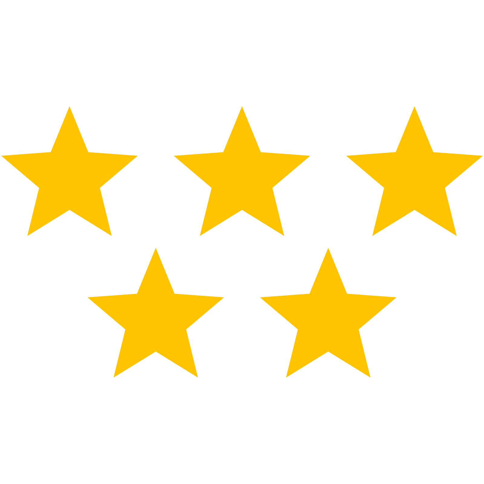 5 Star Reviews