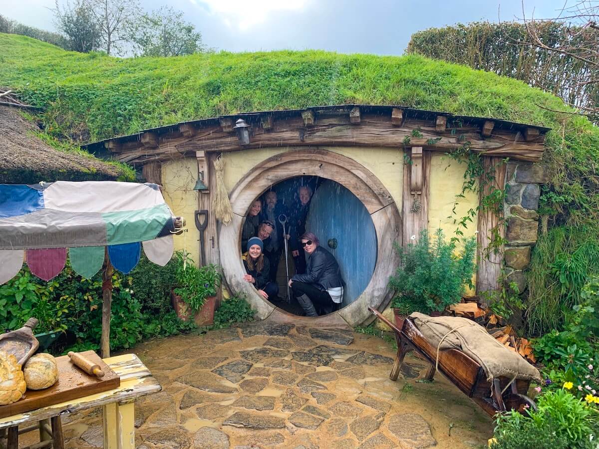 Down to Earth staff at Hobbiton, Matamata