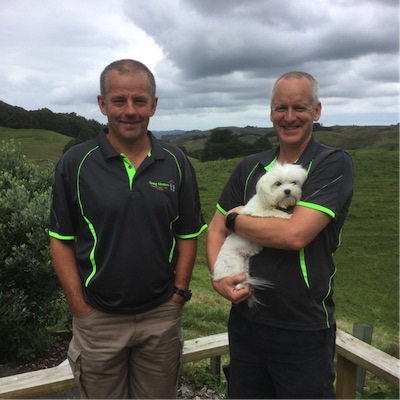 Ash, Heath, and Millie at Down to Earth, Waitomo