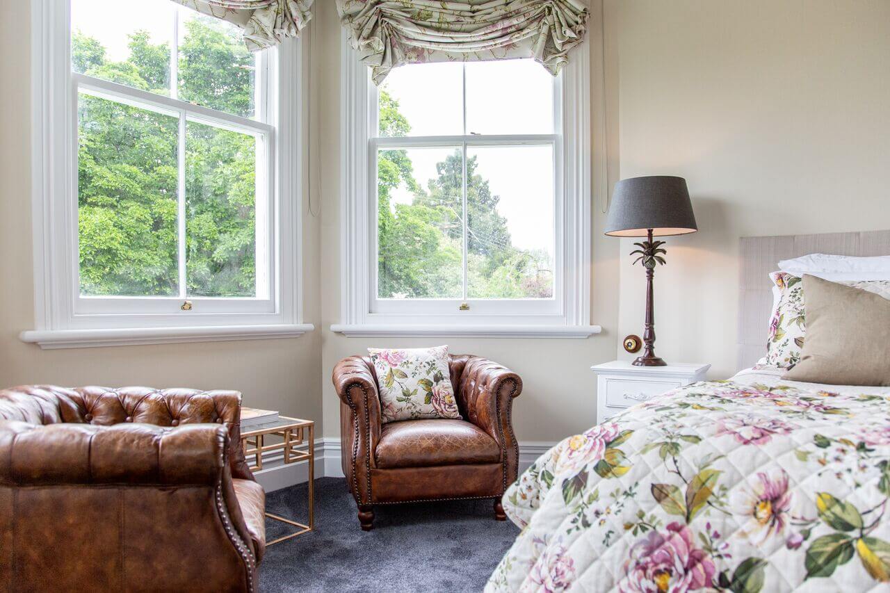 One of the suites at Villa Walton, Matamata